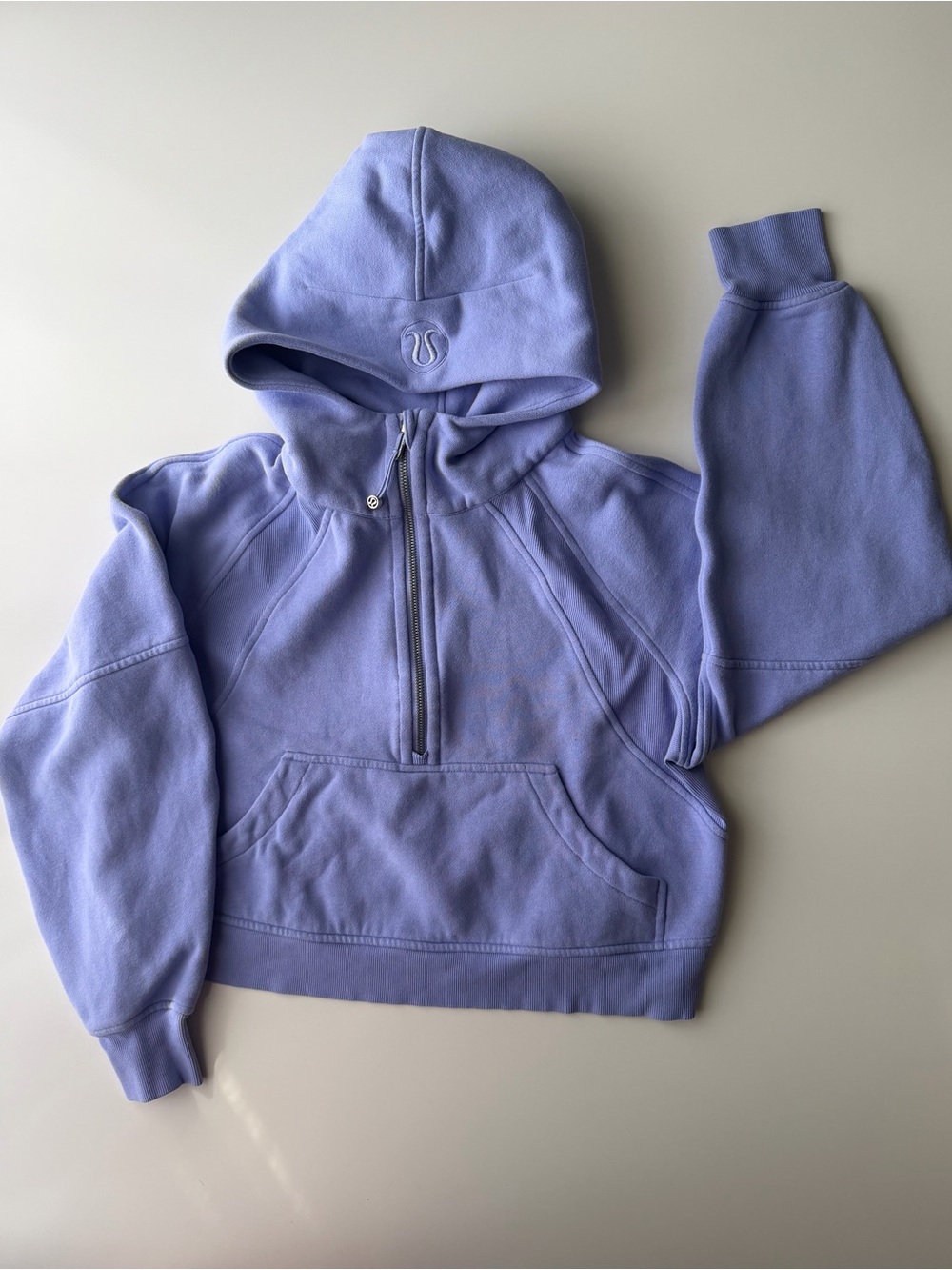 Lululemon Dusty Lilac Oversized half zip hoodie